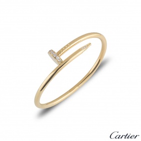 Cartier Yellow Gold Diamond Juste Un Clou Bracelet Size 17 B6048617 Cartier Yellow Gold Diamond Juste Un Clou Bracelet Size 17 B6048617